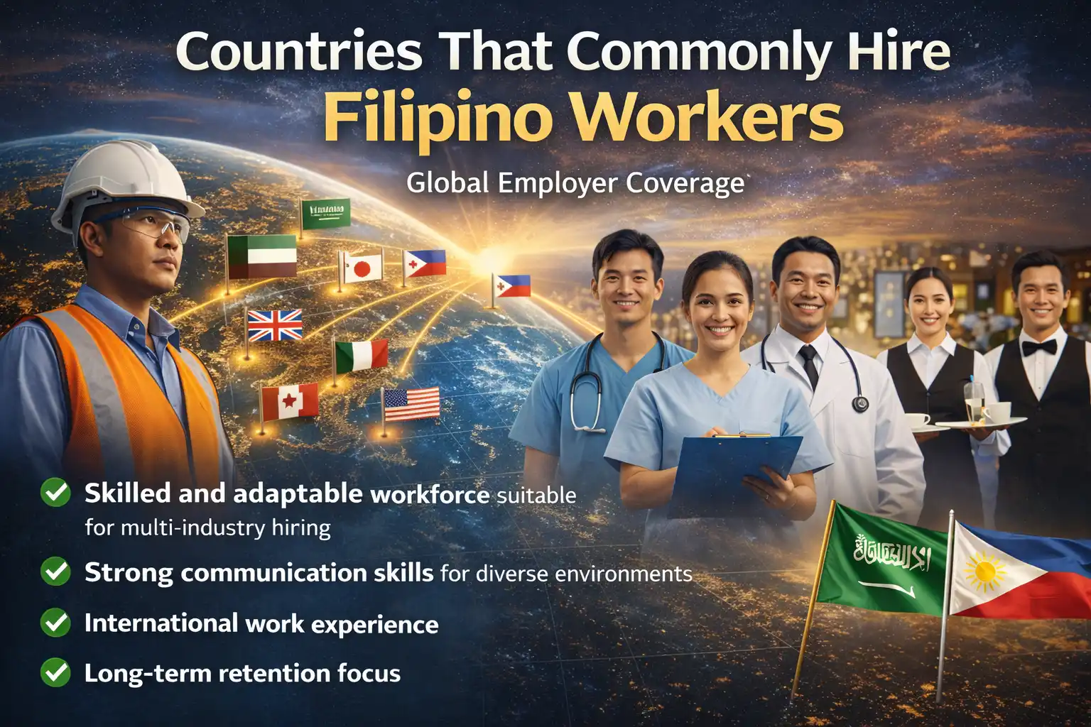 Countries That Commonly Hire Filipino Workers overview for employer workforce planning