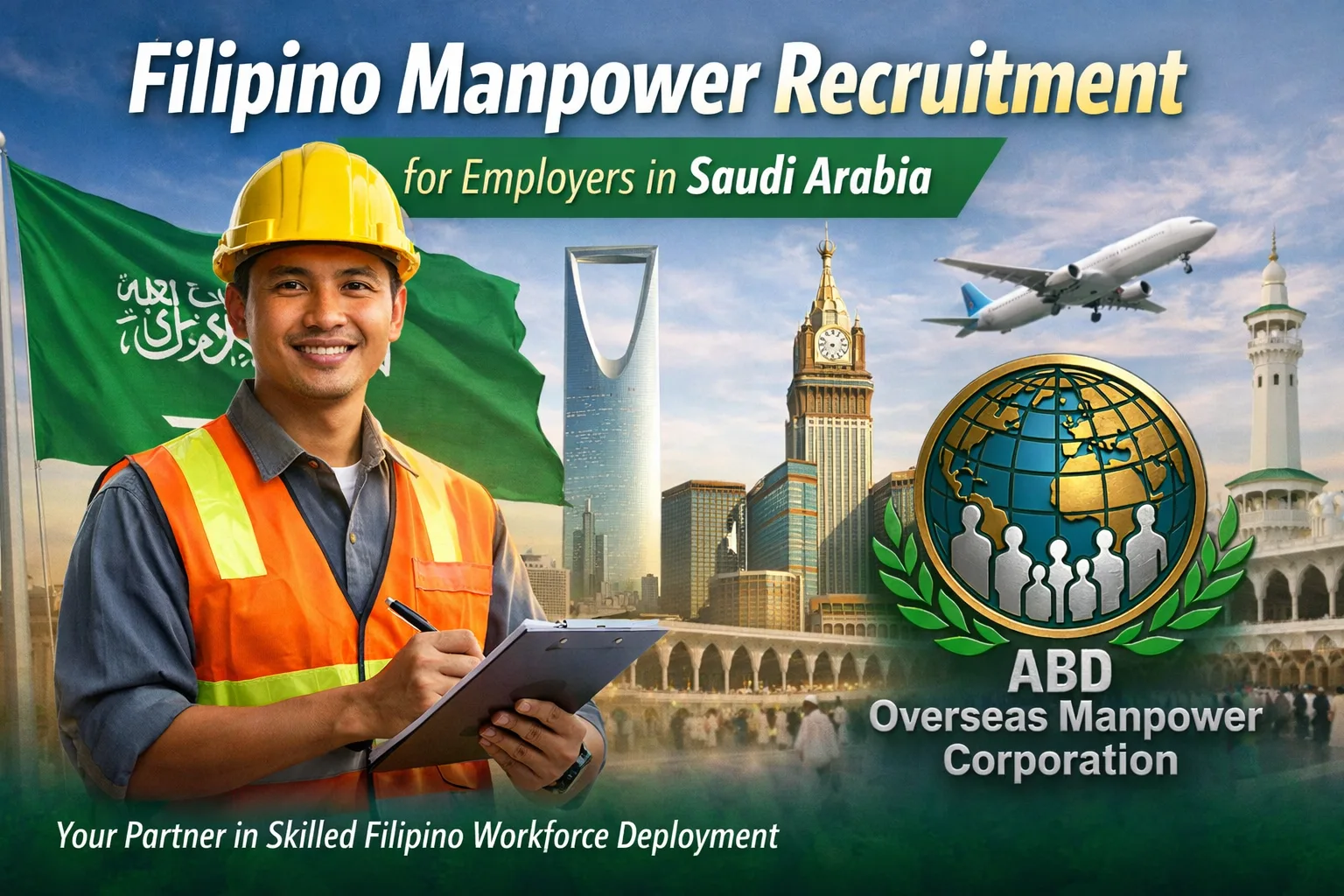 Filipino manpower recruitment services for employers in Saudi Arabia
