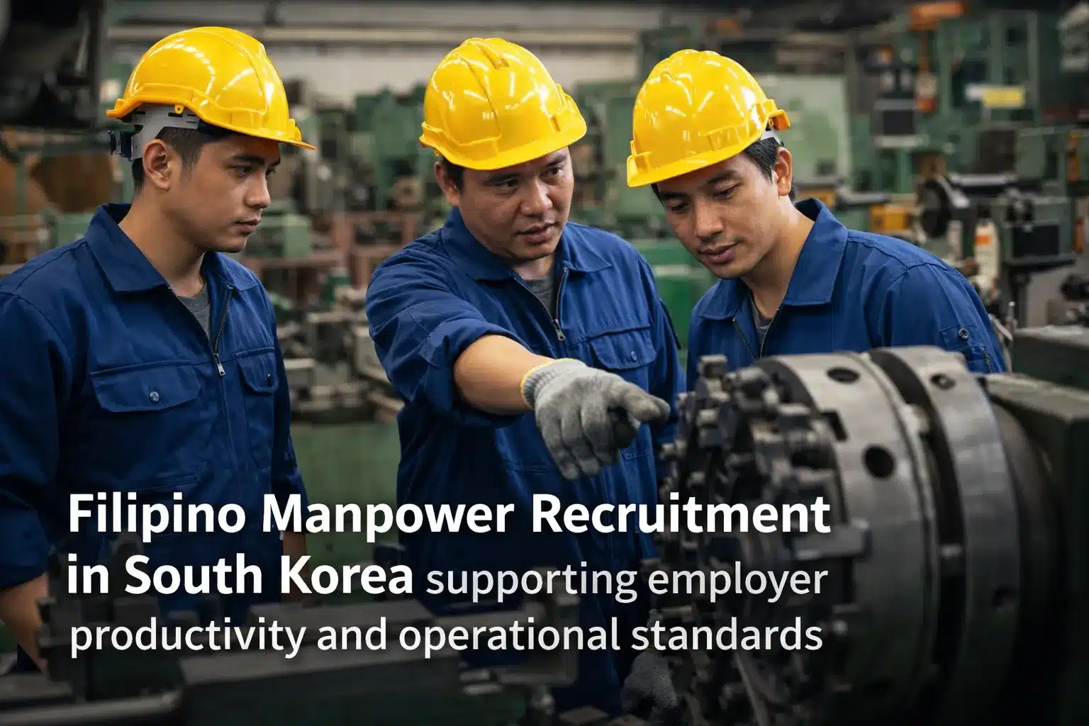 Filipino manpower recruitment in South Korea supporting employer productivity and operational standards