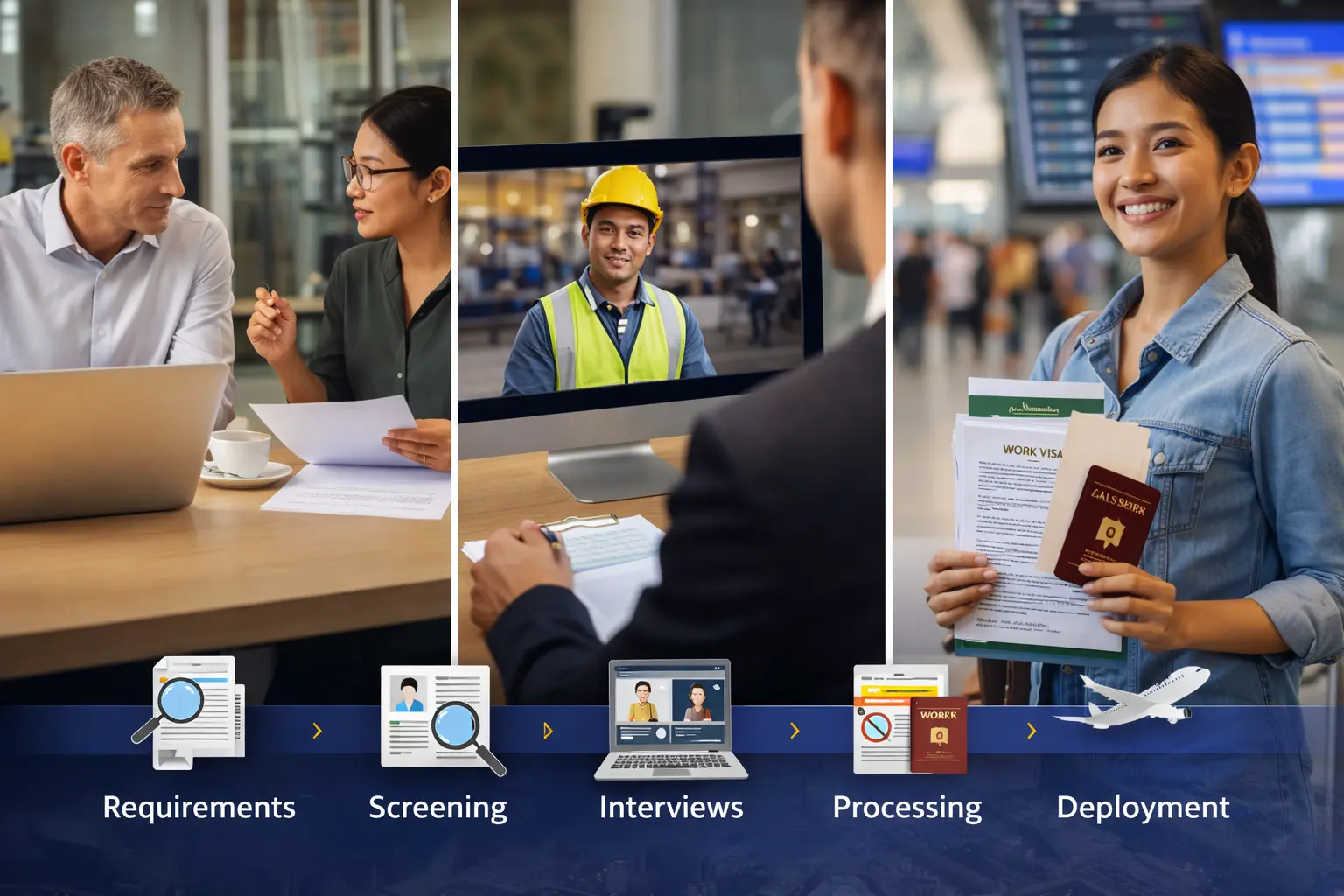 Step by step recruitment process for Austrian employers hiring Filipino manpower
