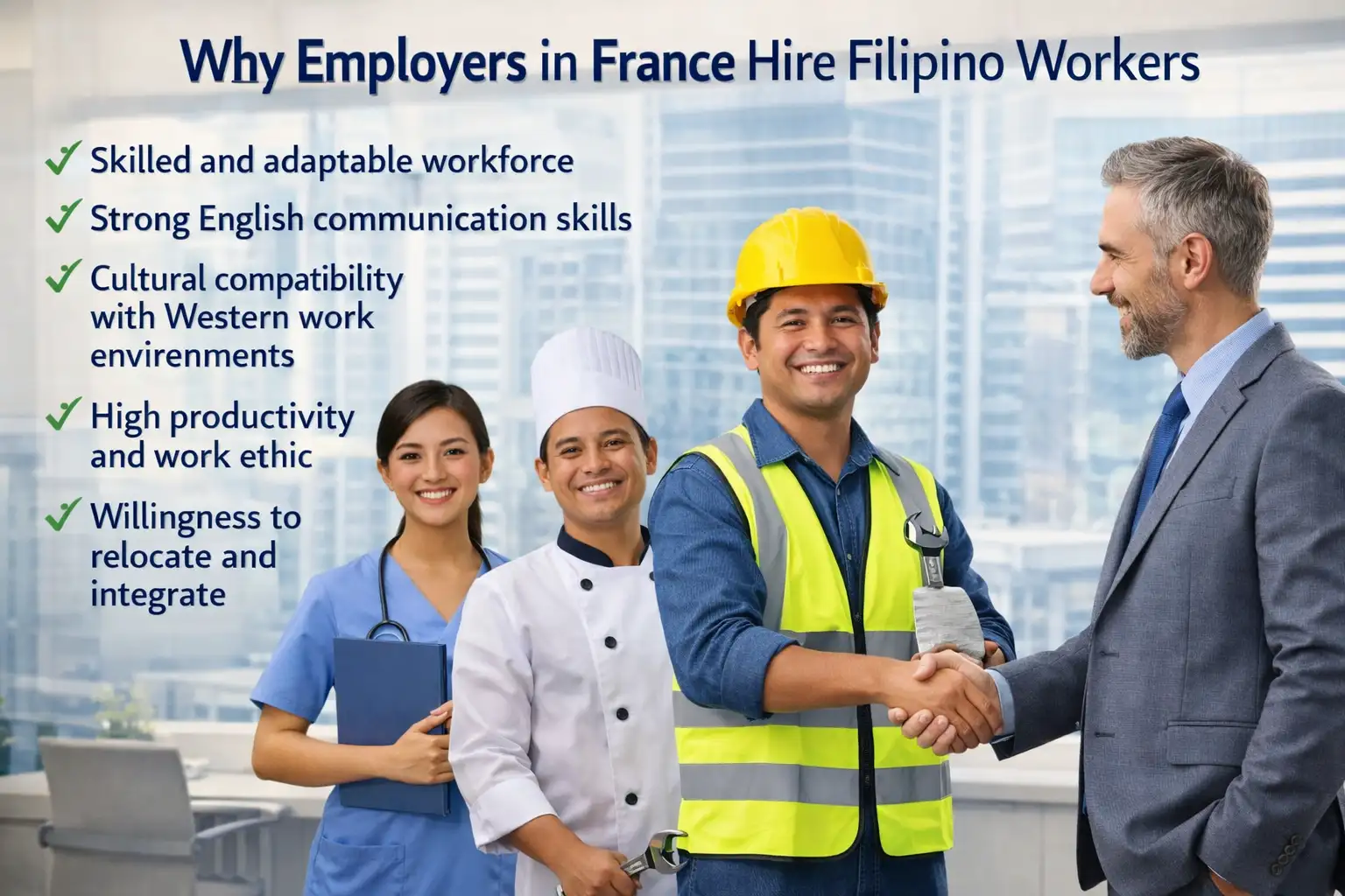 Filipino manpower recruitment in France for hospitality and service operations