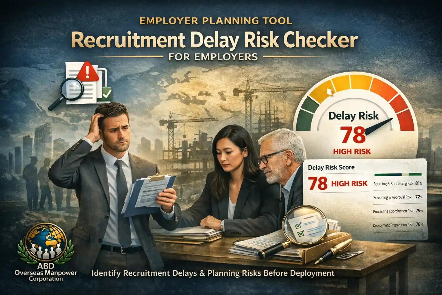 Delay Risk Checker | ABD Overseas Manpower