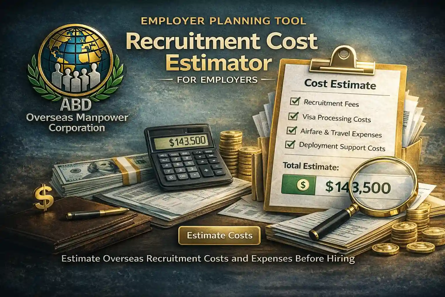 recruitment cost estimator | ABD Overseas Manpower