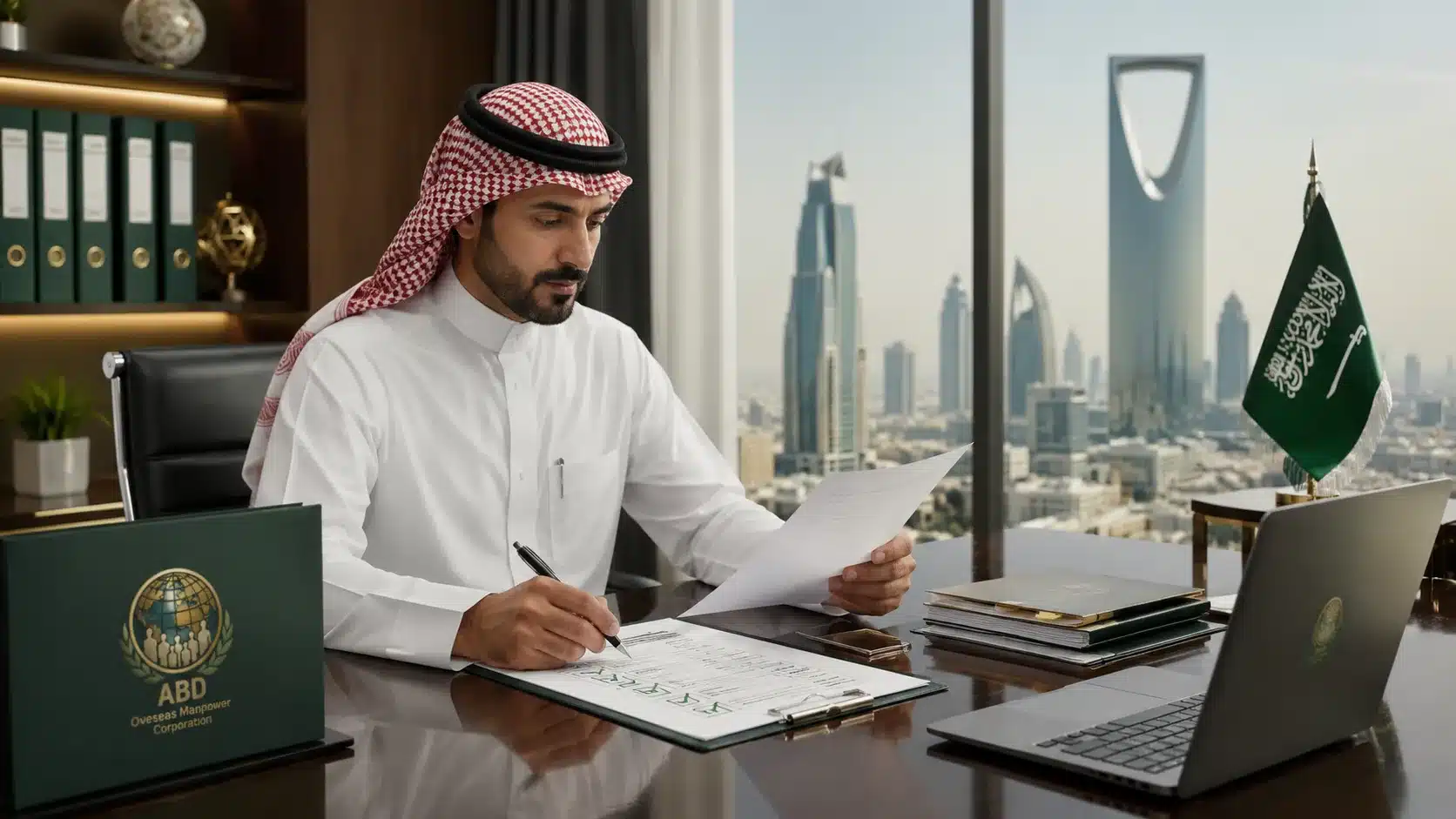 Saudi document readiness checker for employer accreditation and manpower planning information