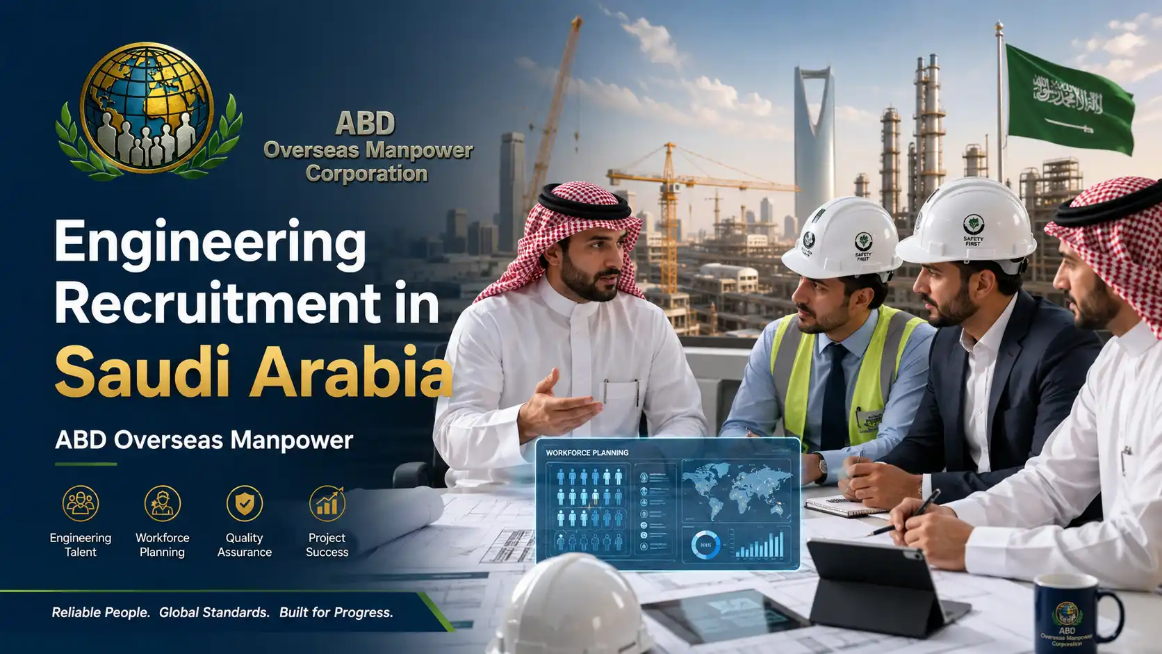 Saudi engineering employer coordinating Filipino engineering and technical workforce recruitment with ABD Overseas Manpower