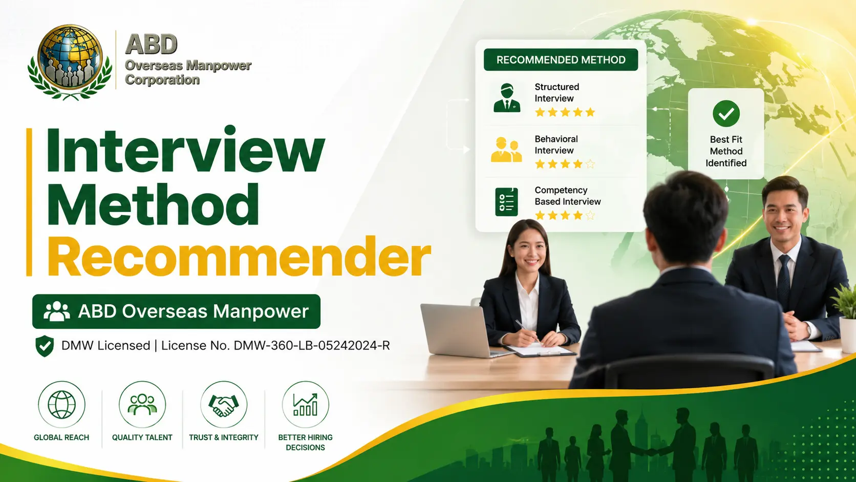 Interview Method Recommender for employers by ABD Overseas Manpower