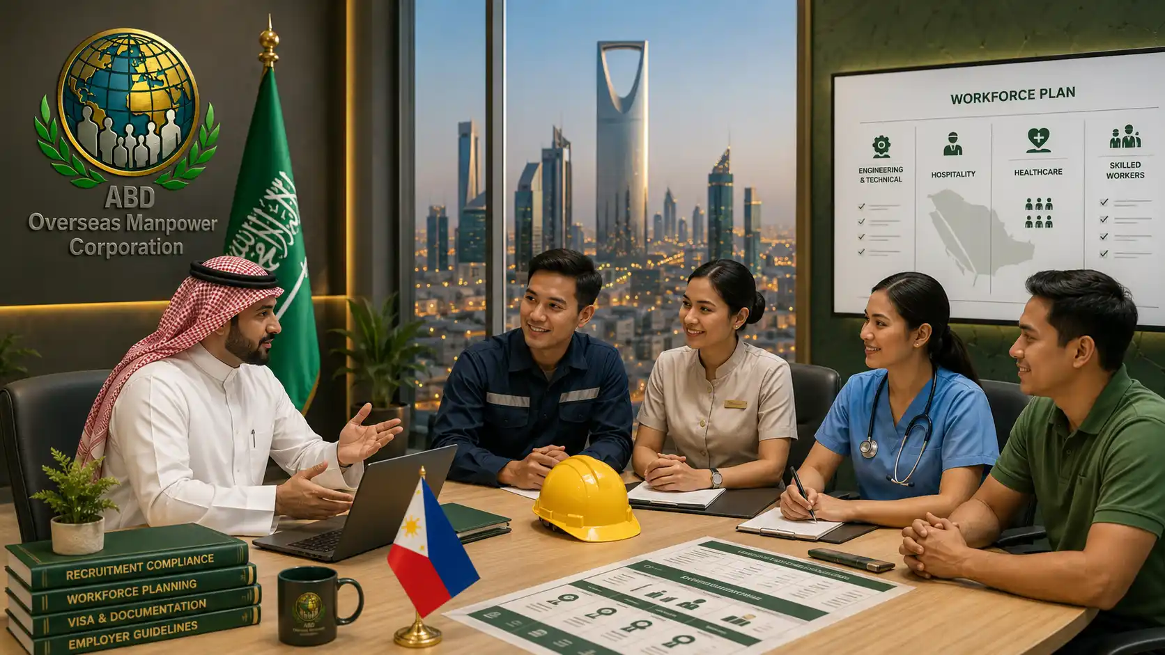تخطيط استقدام الكوادر الفلبينية لأصحاب العمل في السعودية عبر ABD Overseas Manpower