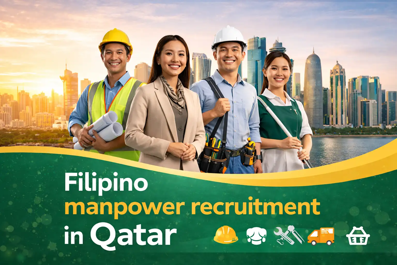 Filipino manpower recruitment in Qatar for construction, hospitality, and facilities management employers